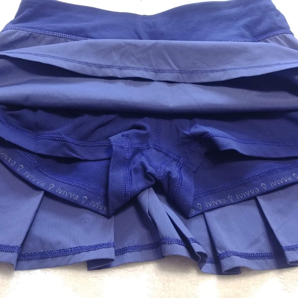 LULULEMON | FLATTERING ACTIVE SKIRT NAVY Ivivva - Picture 6 of 8